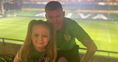 Beautiful moment as James McClean gives five-year-old one of her 'greatest days ever'