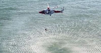 Cave fall sparks dramatic helicopter rescue in Gower