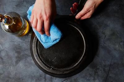 How to scrub away rust from cast iron