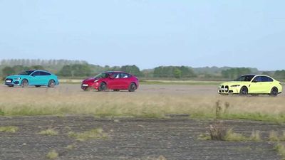 Audi RS5, BMW M3 AWD, And Model 3 Performance Meet For A Drag Race