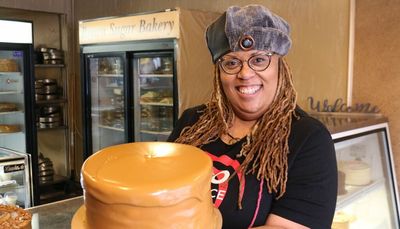 Car smashes into Brown Sugar Bakery, takes out giant freezer