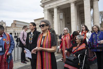 Indigenous delegates hold first talks with Pope Francis in Rome