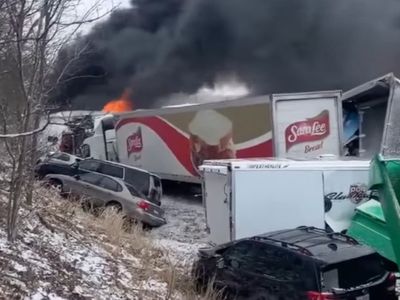Three dead and 20 hospitalised after fiery crash involving ‘up to 40’ vehicles on Pennsylvania highway