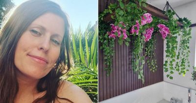 Mum creates spa-like floral bathroom for £200 using Primark and B&Q bargains