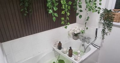 Mum creates 'relaxing spa' bathroom using bargains from Primark, Shein and B&Q