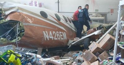 Plane crashes into Mexican supermarket leaving multiple people injured in horror scenes