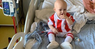 Baby girl diagnosed with brain tumour after being pronounced 'perfectly healthy' by medics