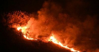 Dartmoor wildfires rage through the night as 60 firefighters battle huge blaze