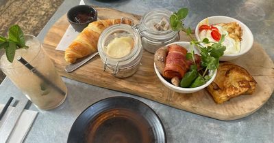 I tried the 'Brunch Board' at the Bristol restaurant giving complete Bridgerton vibes