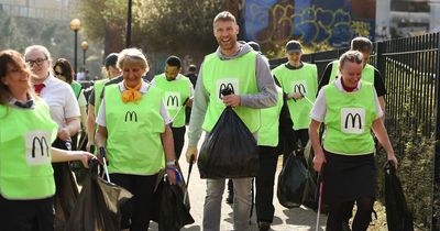 McDonald's joined by celebrity volunteers at UK's biggest ever litter pick