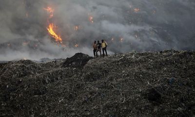 Toxic fumes fill Delhi’s skies after vast landfill site catches fire