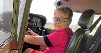 Partially-sighted Edinburgh schoolboy fulfils dream of flying plane over city