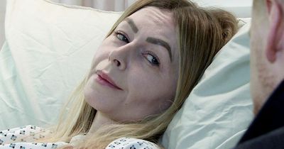 Corrie's Laura given hours to live ahead of final scenes as she keeps Gary's secret