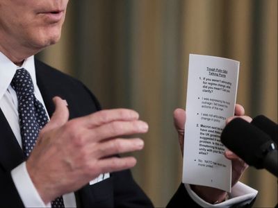 Republicans seize on Biden’s cheat notes as sign of cognitive decline despite Trump doing the same