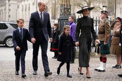 Princess Charlotte matches with mum at Prince Philip’s memorial service