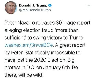 Prosecutors have zeroed in on one Trump tweet that sparked the Jan. 6 insurrection