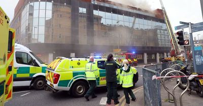 Babel Belfast fire: Smoke pours from city centre hotel with roads closed