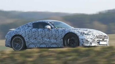 2023 Mercedes-AMG GT Coupe Spy Video Catches Car Near The Nurburgring