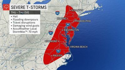 Warmup To Bring Return Of Severe Weather To Mid-Atlantic, Northeast