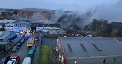 Fire crews race to major blaze at single storey Scots garage