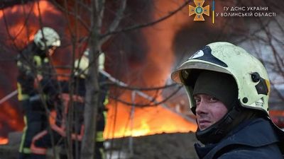 VIDEO: Ukrainian Firefighters’ Battle To Halt Massive Oil Depot Infernos