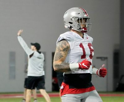 Cade Stover back at tight end at Ohio State spring practice