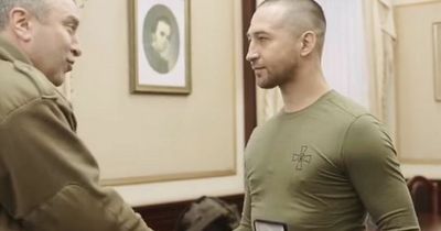 Freed Ukrainian soldier who told Russian warship 'go f*** yourself' given medal