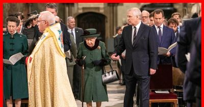 Charles and William 'dismayed' at Andrew taking 'centre-stage' at Prince Philip's memorial service