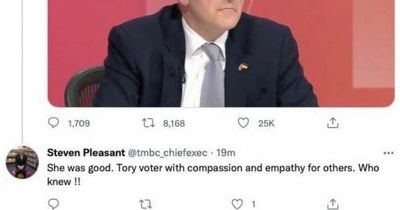 'Tory voter with compassion. Who knew!' Council's top boss apologises for BBC Question Time tweet