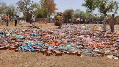 Ahmedabad: Liquor worth Rs 1.67 crore seized in Covid years, destroyed