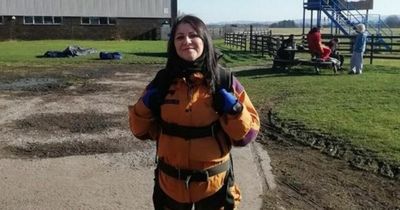 Grangemouth woman skydives in memory of dad for mental health charity