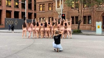 Naked truth revealed about gathering of 30 nude women in Perth's CBD