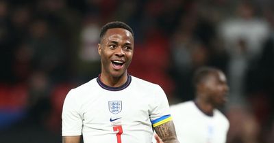 Raheem Sterling makes Man City point to Pep Guardiola with England captain's armband