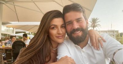 Alisson Becker's wife Natália gushes over 'best in the world' Liverpool FC number 1
