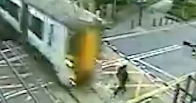 Network Rail crossing warning as man narrowly avoids being hit by train