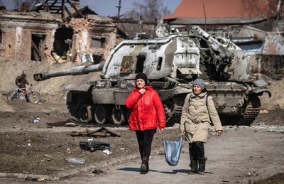 Russians leave behind wreckage, hunger in Ukraine town of Trostyanets