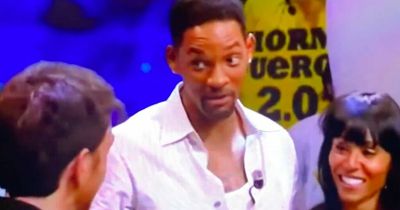 Will Smith raises hand to Spanish TV host who was being flirty with Jada