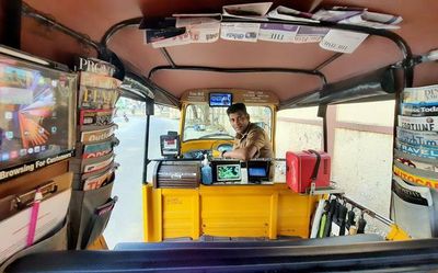 This tech-savvy auto driver from Chennai just got back from the Dubai Expo with ideas for his auto. He also subscribes to 40 magazines every month