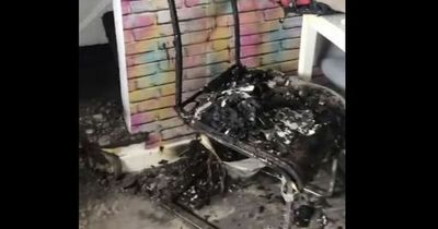 Woman watched in horror as fire ripped through home in suspected petrol bomb attack