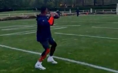 Jerry Jeudy’s working out with Russell Wilson