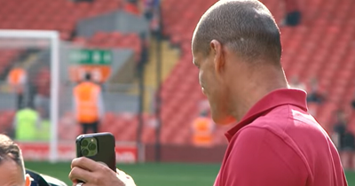 What Rivaldo did on middle of Anfield pitch before Liverpool vs Barcelona legends game