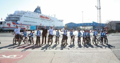 Newcastle schoolchildren cycle to North Shields before going to Holland to learn Dutch way of life
