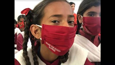 Punjab: Masks stitched by rural women distributed in government schools in Hoshiarpur
