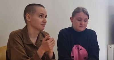 Ukrainian sisters flee war in tears of joy as UK family open up their home