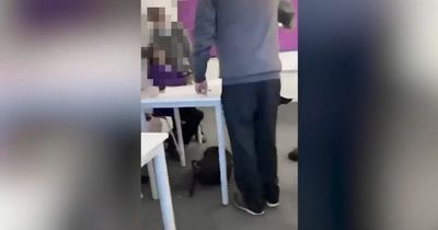 Teachers ‘watch on’ as boy attacked and left bloodied in classroom brawl