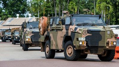 Volodymyr Zelenskyy asks for Australian Bushmaster armoured vehicles in address to federal parliament