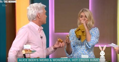 ITV This Morning's Holly Willoughby forced to dash off camera during hot cross bun tasting