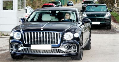 Man Utd stars return to training as Cristiano Ronaldo arrives in £164k Bentley