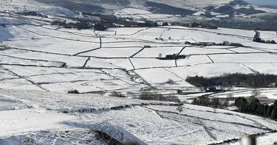 Beautiful scenes as villagers wake up to blanket of snow