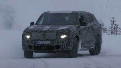 2023 BMW XM Spied Silently Going Sideways On Snow